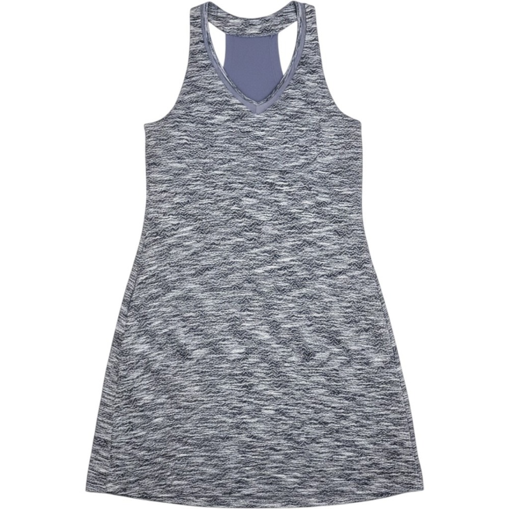MPG Sport Dress Medium Purple Grey Space Dye Racerback Pockets Athleisure
